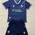 25-26 Bolton Wanderers Kids Kit Jersey Away Soccer Youth Kit Children Bolton Wanderers Jersey