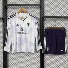 25-26 Manchester United Kids Kit Jersey Away Soccer Youth Kit Children M-U 2025-2026 Jersey New