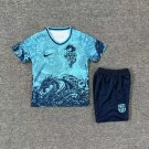 25-26 Barcelona Kids Kit Jersey Dragon Soccer Youth Kit Children Barcelona 2025-2026 Jersey