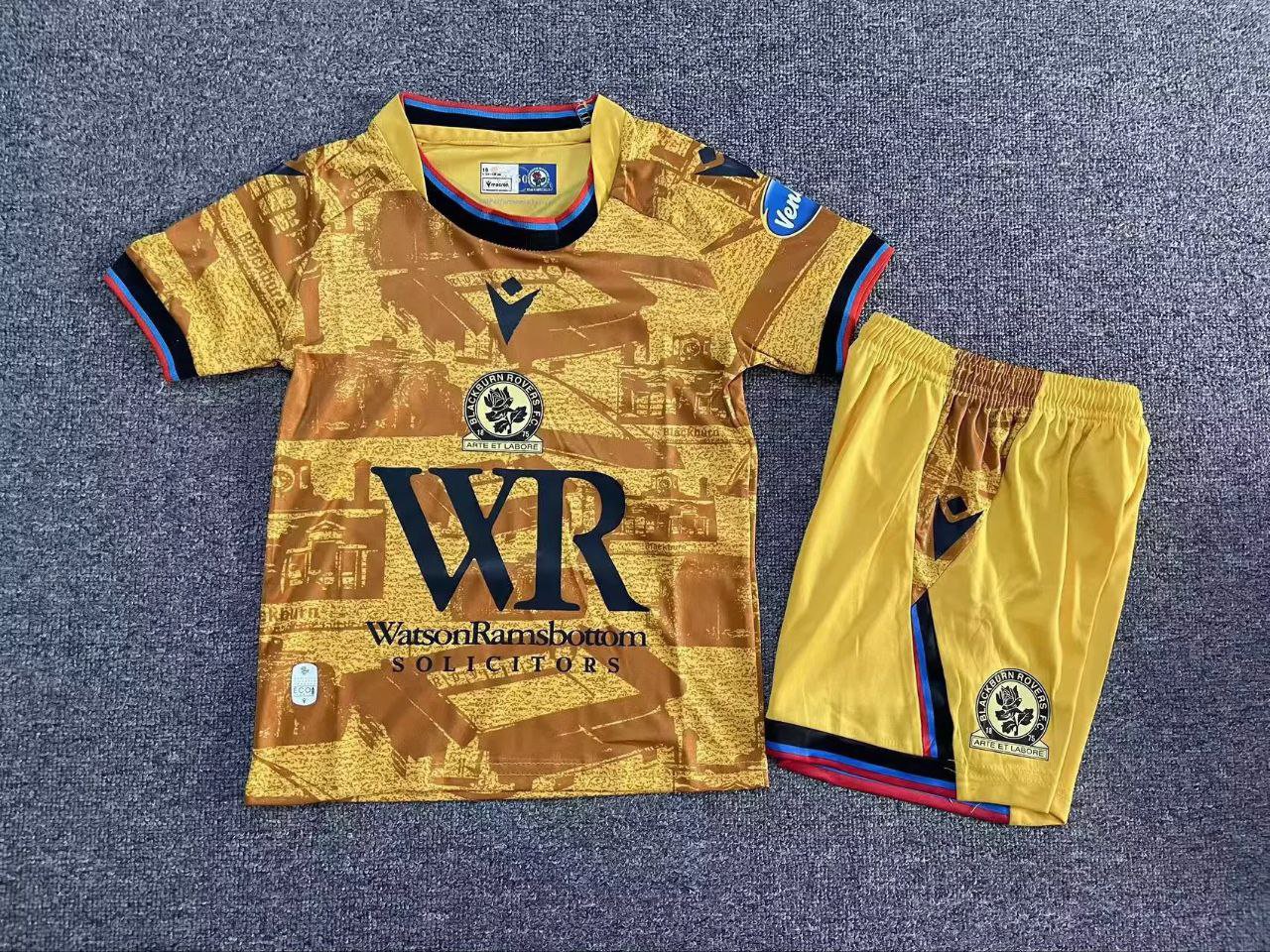 25-26 Blackburn Rovers Kids Kit Jersey Thrid Soccer Youth Kit Children Blackburn Rovers 2025-2026
