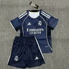 25-26 Real Madrid Kids Kit Jersey Away Soccer Youth Kit Children Real Madrid 2025-2026 Jersey New