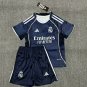 25-26 Real Madrid Kids Kit Jersey Away Soccer Youth Kit Children Real Madrid 2025-2026 Jersey New