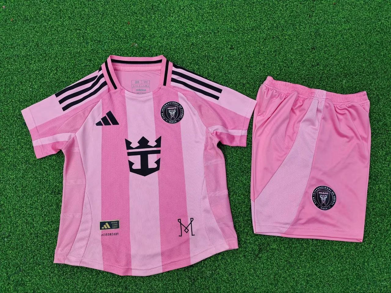 25-26 Inter Miami Kids Kit Jersey Home Soccer Youth Kit Children Inter Miami 2025-2026 Jersey New