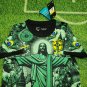 25-26 Brazil Kids Kit Jersey Jesus Christ Green Soccer Youth Kit Children Brazil 2025-2026 Jersey