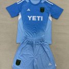 25-26 Austin Kids Kit Jersey Goalkeeper Blue Soccer Youth Kit Children Austin 2025-2026 Jersey New