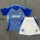 25-26 Millonarios Kids Kit Jersey Home Soccer Youth Kit Children Millonarios 2025-2026 Jersey New