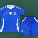 24-25 Argentina Kids Kit Shirt Jersey Away Soccer Youth Kit Children Argentina 2025 Shirt Jersey New
