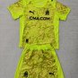 25-26 Marseille Kids Kit Jersey Goalkeeper Soccer Youth Kit Children Marseille 2025-2026 Jersey