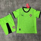 25-26 Portugal Kids Kit Jersey Goalkeeper Soccer Youth Kit Children Portugal 2025-2026 Jersey
