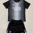 25-26 PSG Kids Kit Jersey Goalkeeper Black Soccer Youth Kit Children 2025-2026 Jersey PSG