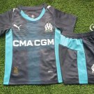 25-26 Marseille Kids Kit Jersey Away Soccer Youth Kit Children Marseille 2025-2026 Jersey New