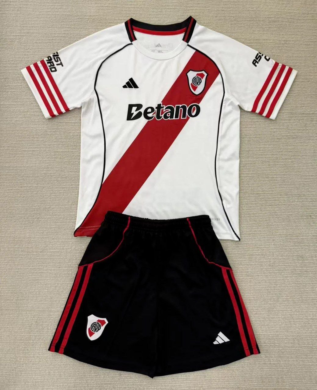 25-26 River Plate Kids Kit Jersey Home Soccer Youth Kit Children River Plate 2025-2026 Jersey New