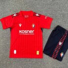 25-26 Kids Kit Osasuna Shirt Jersey Home Soccer Youth Kit Children Osasuna 2025-2026 Shirt Jersey