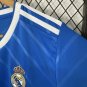 25-26 Kids Kit Real Madrid Jersey Thirid Blue Soccer Youth Kit Children Real Madrid 2025-2026 Jersey