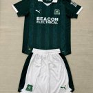25-26 Plymouth Argyle Kids Kit Shirt Jersey Home Soccer Youth Kit Children Plymouth Argyle 2025-2026