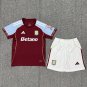 25-26 Aston Villa Kids Kit Jersey Home Soccer Youth Kit Children Aston Villa 2025-2026 Jersey