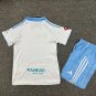 25-26 Real Zaragoza Kids Kit Jersey Home Soccer Youth Kit Children Real Zaragoza 2025-2026 Jersey