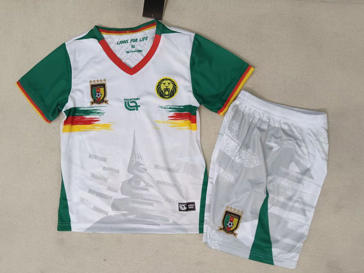 25-26 Cameroon Kids Kit Jersey Third Soccer Youth Kit Children Cameroon 2025-2026 Jersey New