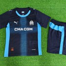25-26 Marseille Kids Kit Jersey Away Soccer Youth Kit Children Marseille 2025-2026 Jersey