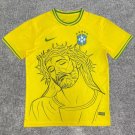 25-26 Brazil Jesus Christ Shirt Jersey Soccer Men's Shirt Brazil New Shirt Jersey 2025-2026
