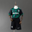 25-26 Sporting Lisbon Kids Kit Shirt Jersey Alternative Soccer Youth Kit Children Sporting Lisbon