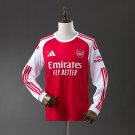 25-25 Arsenal Shirt Jersey Home Long Sleeve Soccer Men's Shirt Arsenal Shirt Jersey 2025-2026