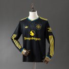 25-25 Manchester United Jersey Third Away Long Sleeve Soccer Men's Shirt M-U Jersey 2025-2026