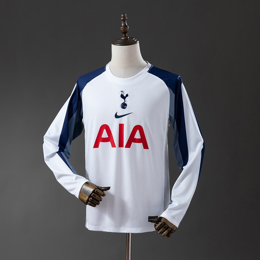 25-25 Tottenham Jersey Home Long Sleeve Blue Soccer Men's Shirt Tottenham Jersey 2025-2026