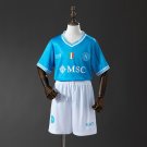 25-26 Shirt Jersey Napoli Kids Kit Home Soccer Youth Kit Children Napoli 2025-2026 Shirt Jersey