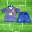 kids kit 25-26 Barcelona Training Shirt Jersey Soccer Youth Kit