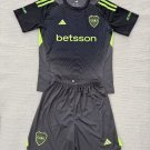 25-26 Boca Juniors Jersey Gk Kids Kit Goalkeeper Grey Youth Kit Children Jersey Boca Juniors