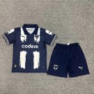 25-26 Monterrey Jersey Kids Kit Home Youth Kit Children Blue Jersey Monterrey Home 2025-2026