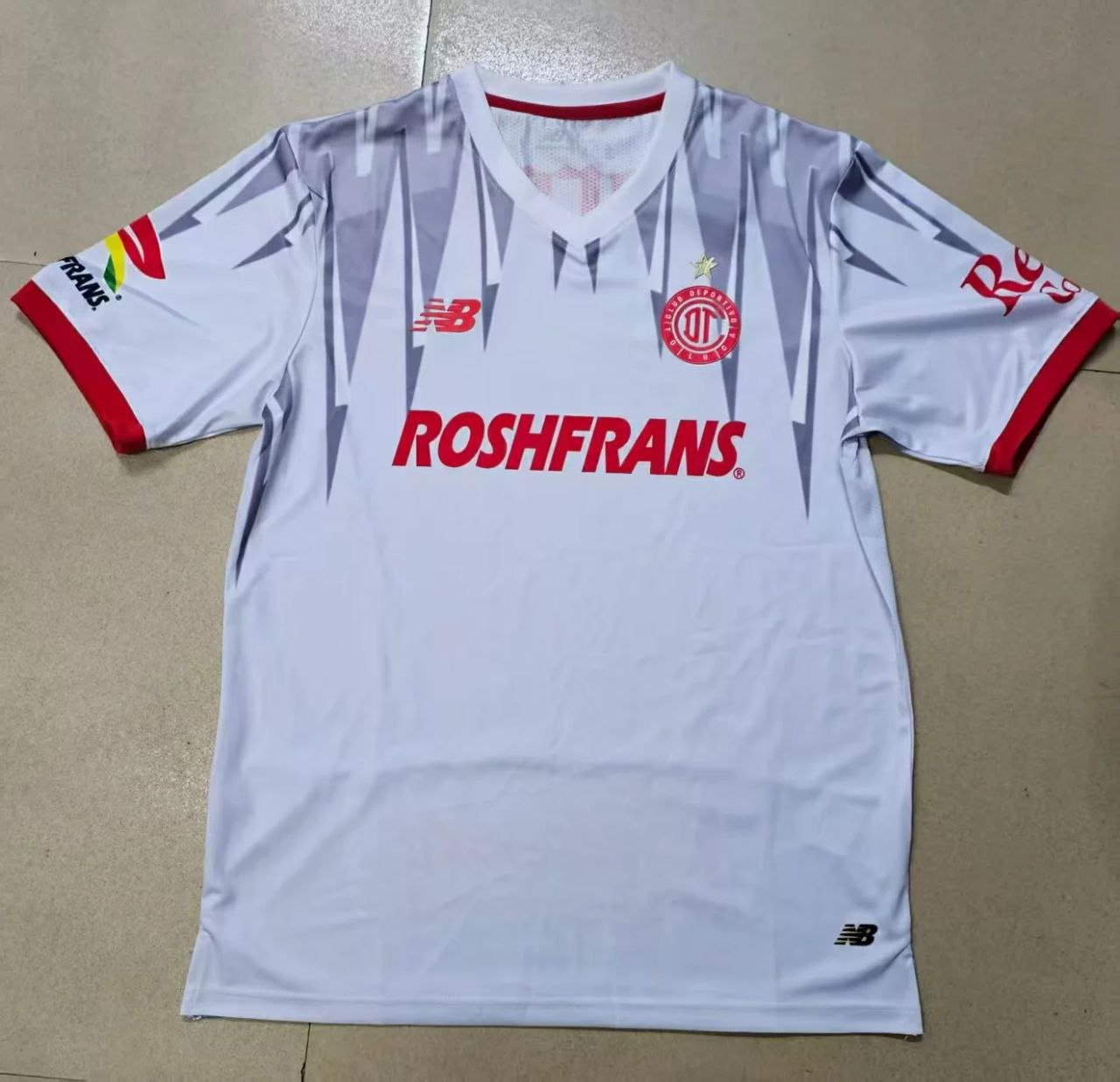 25-26 Toluca GK light grey soccer jersey