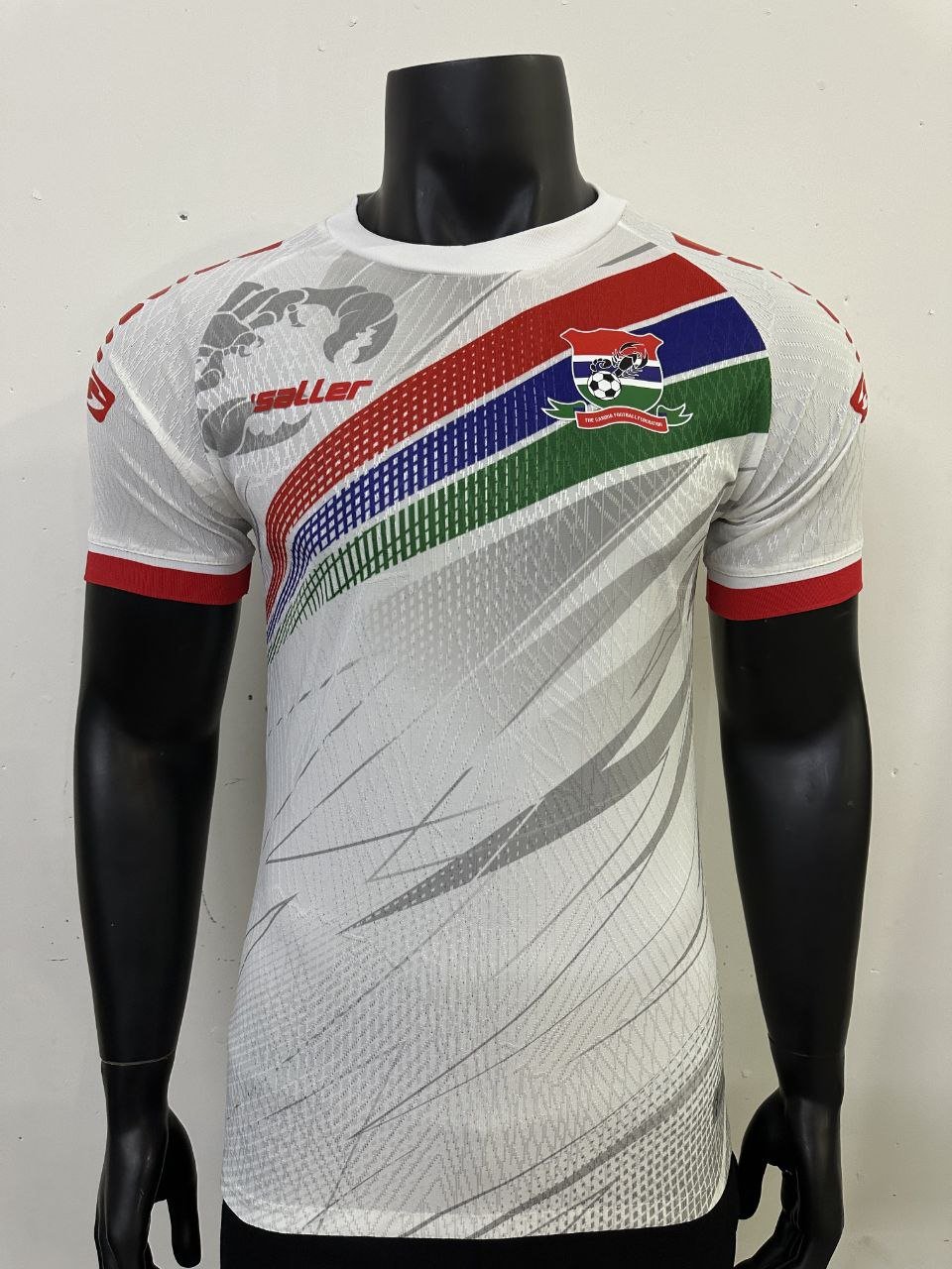 25-26 Gambia white soccer jersey