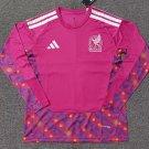 2026 Mexico Shirt Jersey GK Pink Long Sleeves Soccer Shirt Jersey goalkeeper