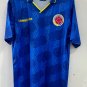 Retro 1994 Colomb Away Blue Soccer Shirt Jersey Football
