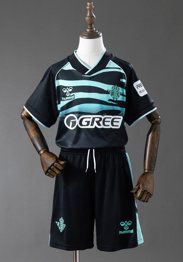 25-26 Real Betis Jersey Third Away Kids Kit Soccer Youth Kit Children Jersey Real Betis 2025-2026