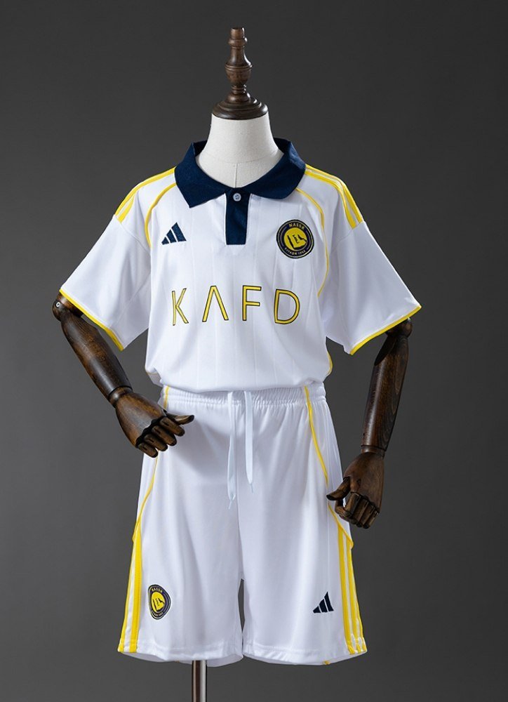 25-26 Al-Nassr Jersey Third Away Kids Kit Soccer Youth Kit Children Jersey Al-Nassr 2025-2026 New