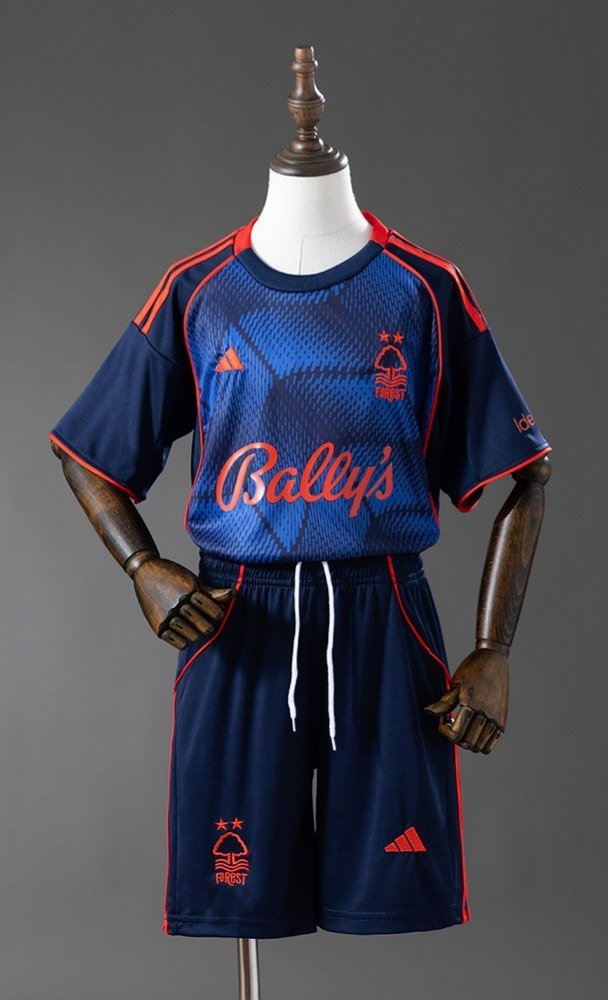 25-26 Nottingham Jersey Third Away Kids Kit Soccer Youth Kit Children Jersey Nottingham 2025-2026