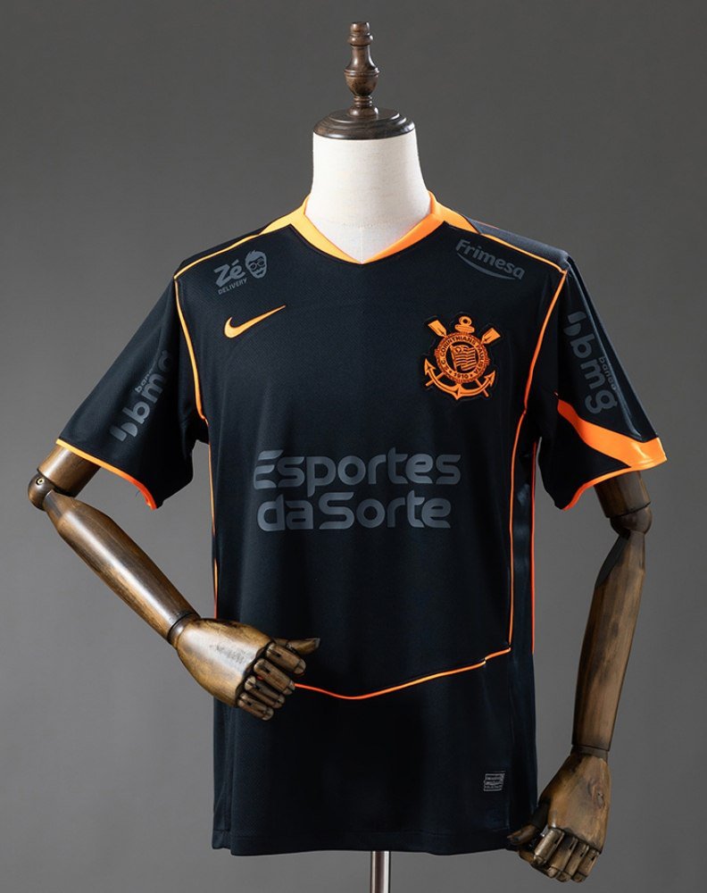 Corinthians Jersey Third Away 25-26 Blacj Soccer Men's Shirt Jersey Corinthians 2025-2026 Football