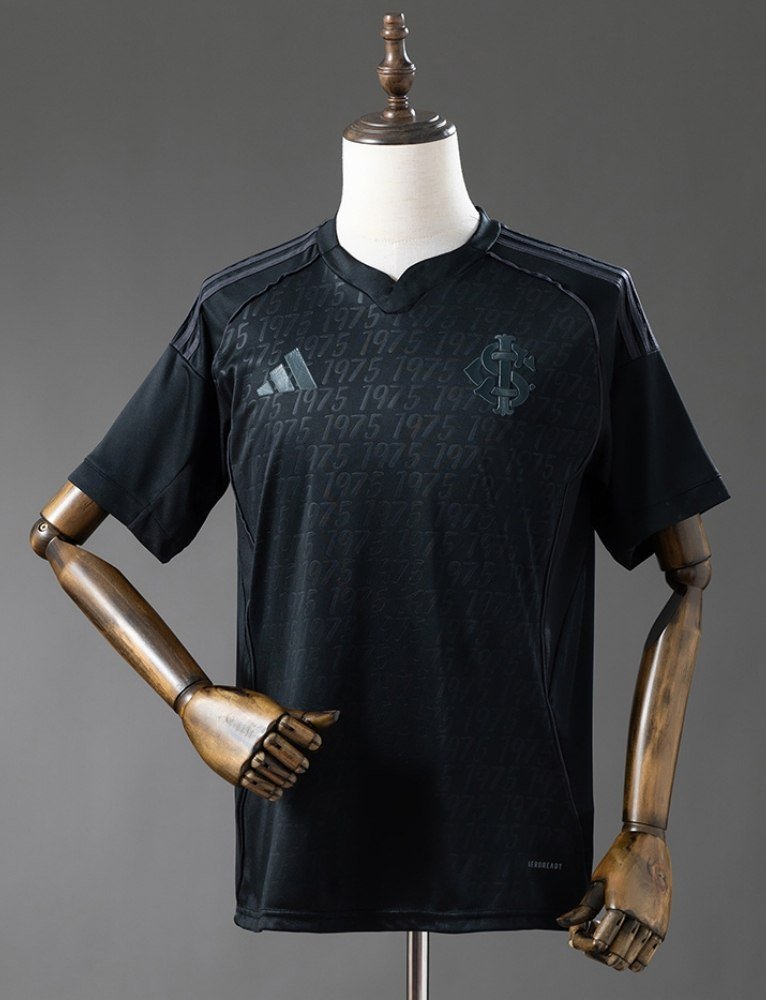 Internacional Jersey Third Away 25-26 Black Soccer Men's Shirt Jersey Internacional 2025-2026