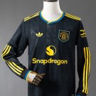 Ma Utd Jersey Third Away 25-26 Black Soccer Men's Shirt Jersey Manchester United 2025-2026