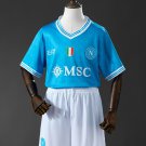 25-26 Napoli Jersey Kids Kit Home Soccer Youth Kit Children Jersey Napoli 2025-2026 New Football
