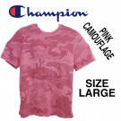 Men's Large Pink Camo Short Sleeve Shirt