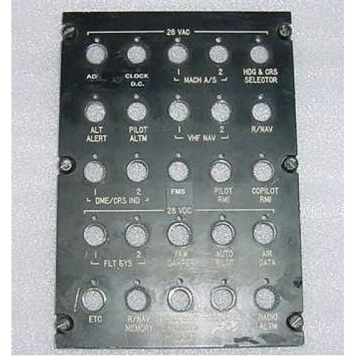 Falcon 20 Aircraft Circuit Breaker Panel