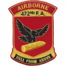 472ND AIRBORNE FIELD ARTILLERY BATTALION PATCH