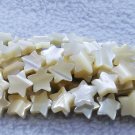 16inch Genuine pearl shell|Mop shell|mother of pearl shell|star carved beads 6mnm