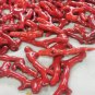 Drilled --Italian Red Coral bamboo coral tree Beads Natural Cornicello Pendants