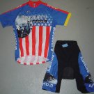 DISCOVERY CHANNEL US CHAMP CYCLE JERSEY SHORTS KIT SZ L