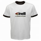 CINELLI IL GRANDE CICLISMO CYCLE BIKE FRAME RINGER T-SHIRT SZ S (FREE SHIPPING WORLDWIDE!!)